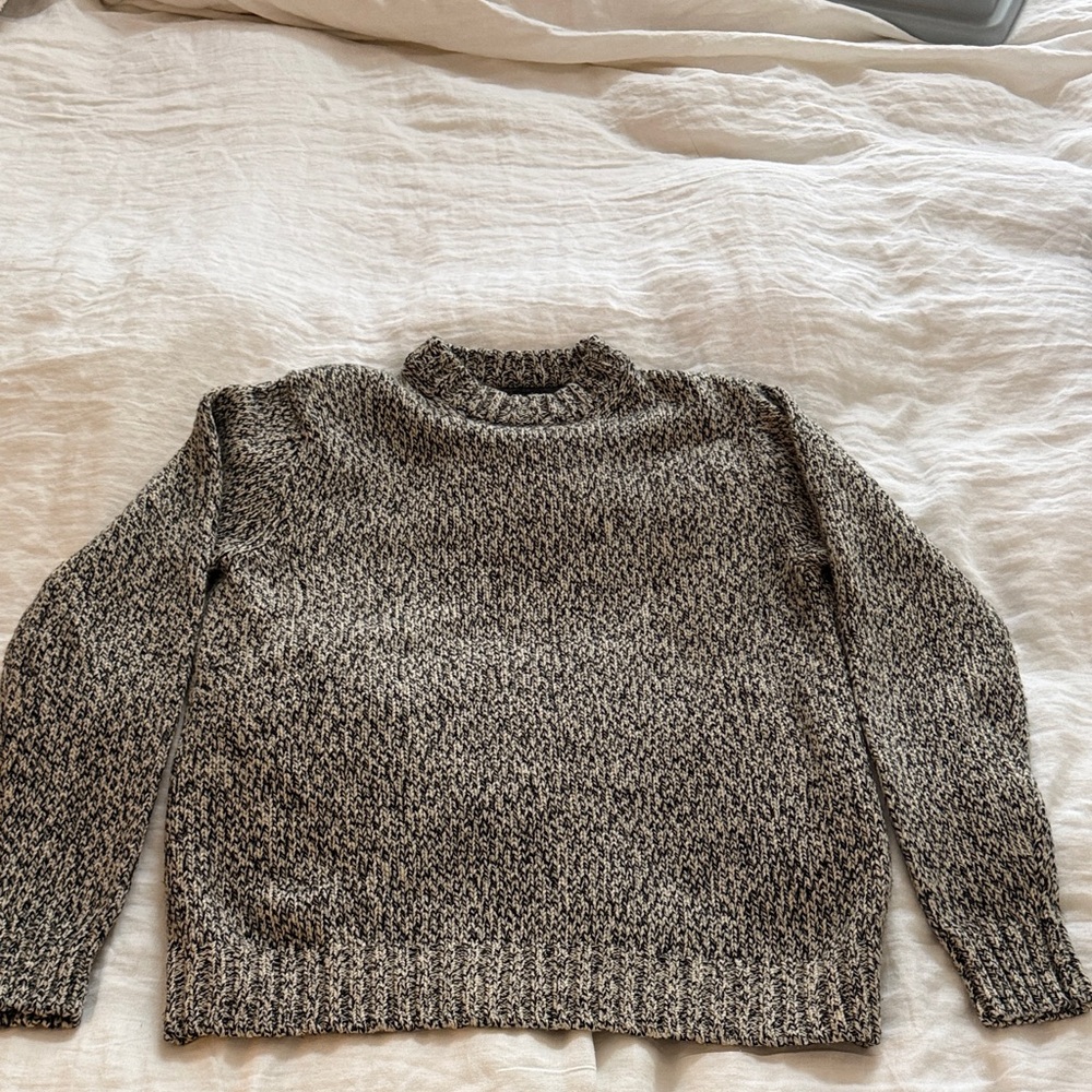 St. John's Bay Black and Gray Crewneck Sweater